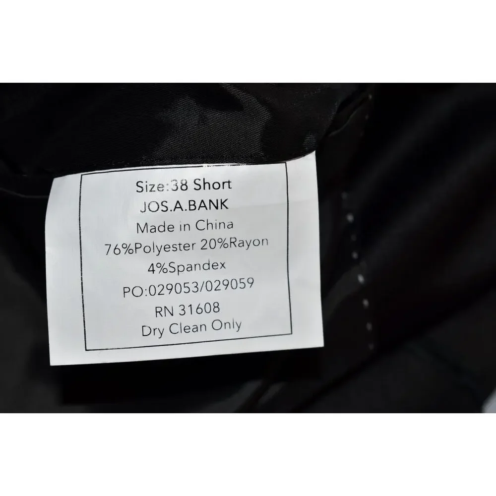 B5 NWT JOS A BANK Satin Shawl Lapel Single Button Skinny Fit Blazer Sz 38S $199 - Picture 7 of 7